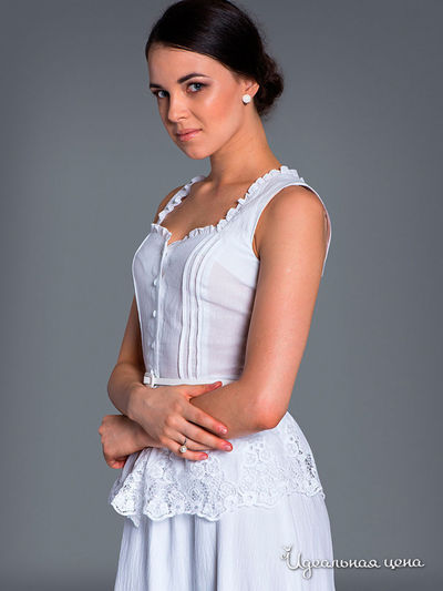 Топ Ksenia Knyazeva, цвет белый