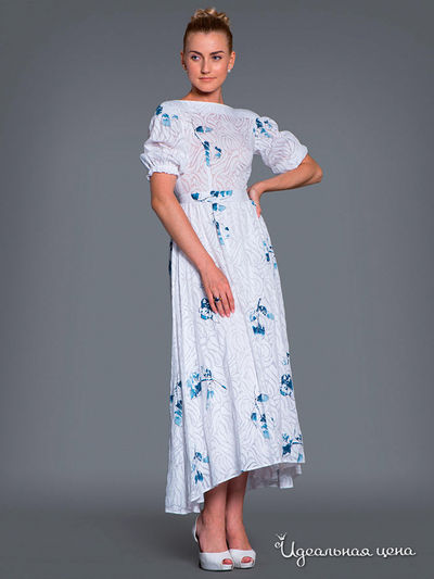 Платье Ksenia Knyazeva, цвет белый, синий