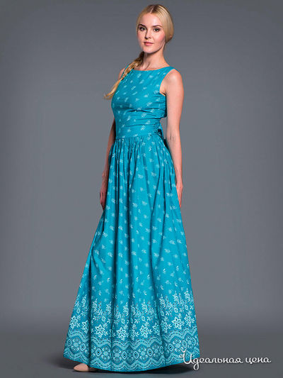 Платье Ksenia Knyazeva, цвет бирюзовый