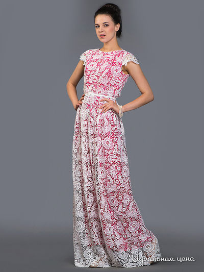 Платье Ksenia Knyazeva, цвет розовый, белый