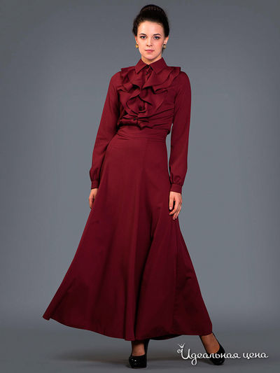 Платье Ksenia Knyazeva, цвет бордовый