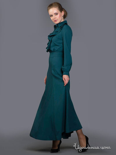 Платье Ksenia Knyazeva, цвет изумрудный