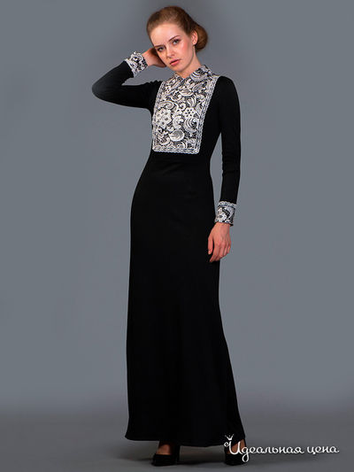 Платье Ksenia Knyazeva, цвет черный, белый