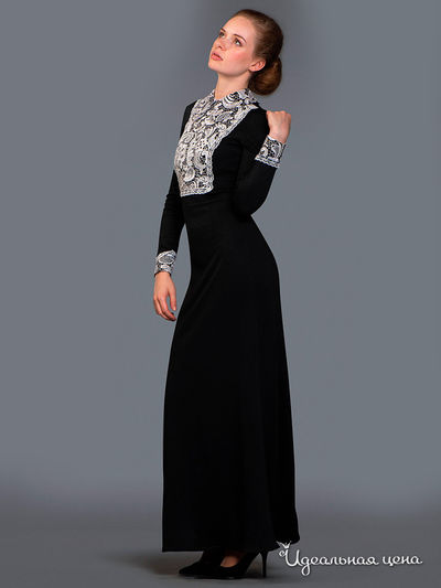 Платье Ksenia Knyazeva, цвет черный, белый