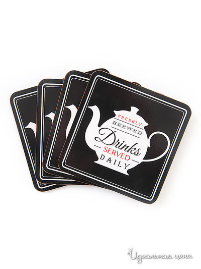 Набор подставок под горячее, 4 шт David Mason Design, цвет мультиколор