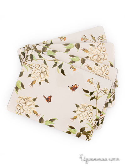 Набор ковриков на стол, 4 шт David Mason Design, цвет мультиколор