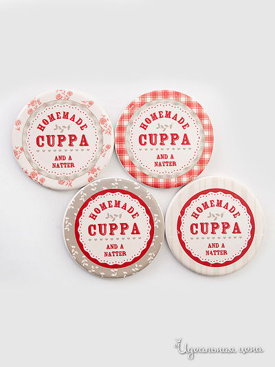 Набор подставок под горячее, 4 шт David Mason Design, цвет мультиколор