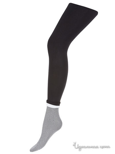 Колготки, 80 ден Charmante, цвет черный, белый