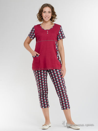 Костюм Alfa, цвет бордовый, серый