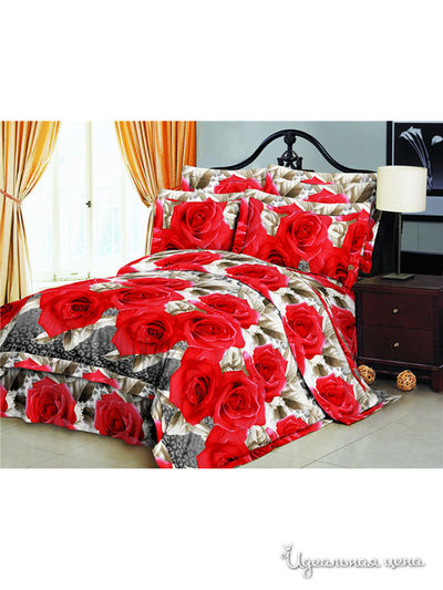 Комплект постельного белья, евро Pandora, цвет Мультиколор