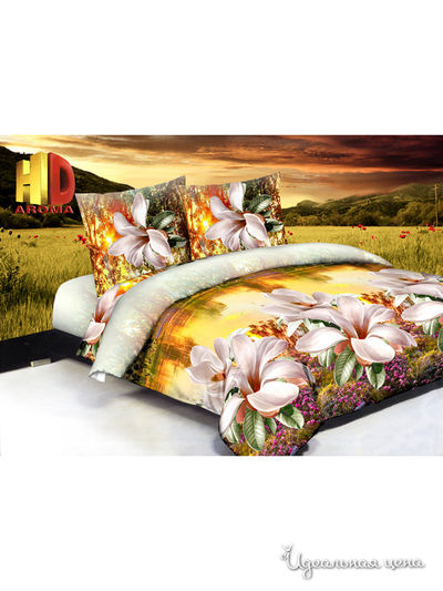 Комплект постельного белья, семейный Aroma, цвет Вдохновение