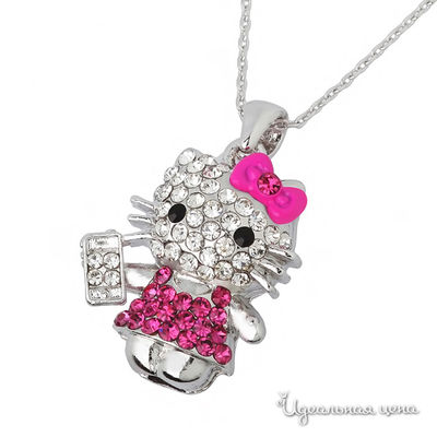 Кулон Hello Kitty, цвет серебряный