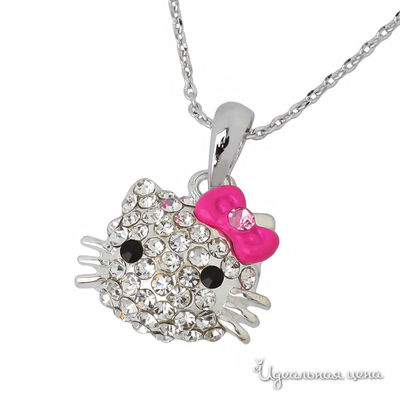 Кулон Hello Kitty, цвет серебряный