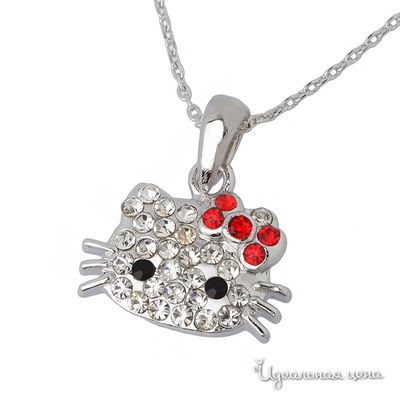 Кулон Hello Kitty, цвет серебряный