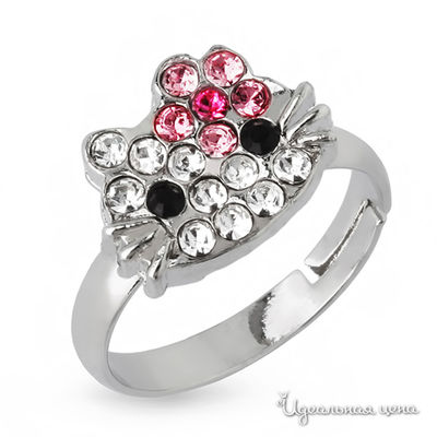 Кольцо Hello Kitty, цвет серебряный