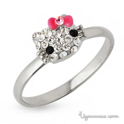 Кольцо Hello Kitty, цвет серебряный