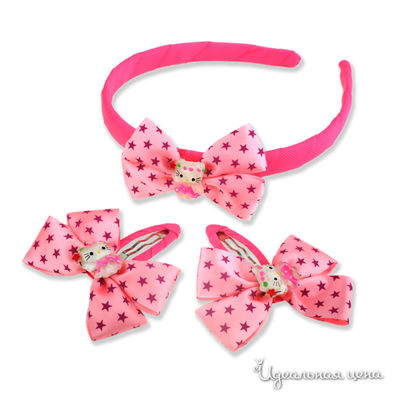 Комплект: ободок, заколка 2 шт Hello Kitty