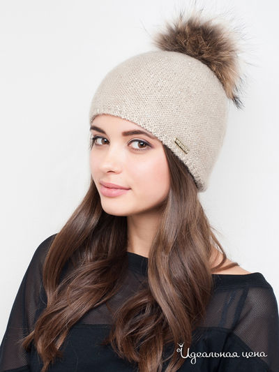 Шапка Dispacci, цвет бежевый