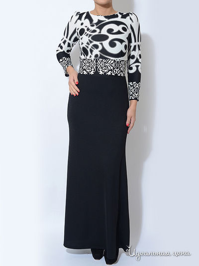 Платье Eva Milano, цвет черный, молочный