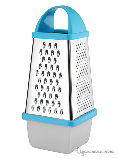 Терка четырехгранная Regent, цвет Стальной, оранжевый