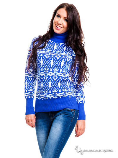 Свитер Mondigo, цвет синий, кремовый