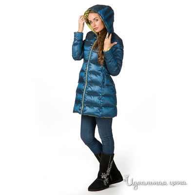 Полупальто French Fries, цвет цвет синий / салатовый