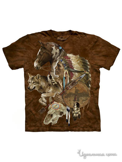 Футболка Mountain, цвет коричневый