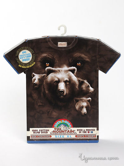 Футболка Mountain, цвет коричневый