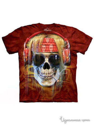 Футболка Mountain, цвет темно-красный