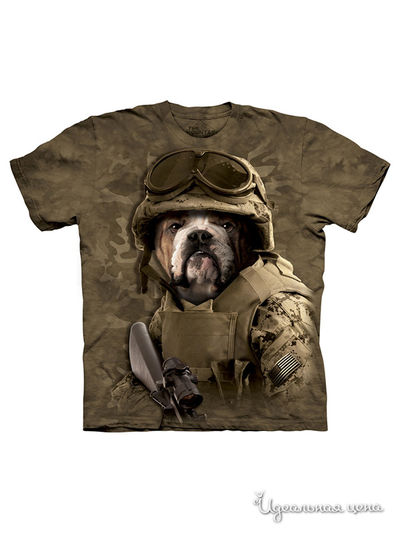 Футболка Mountain, цвет темно-зеленый