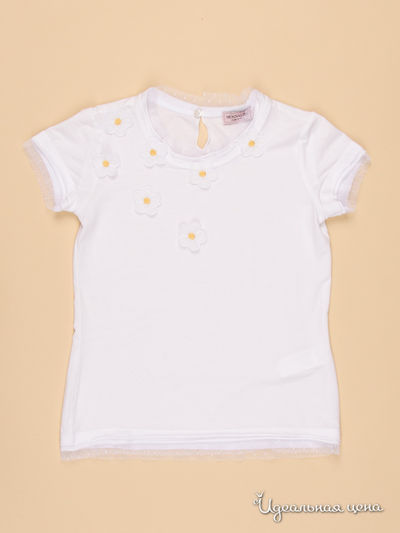 Футболка Monnalisa, цвет белый