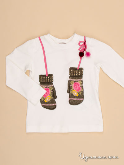 футболка Monnalisa, цвет белый