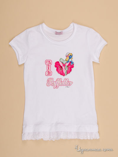 Футболка Monnalisa, цвет белый