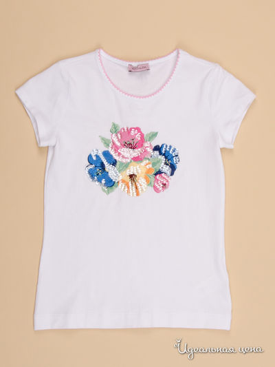 Футболка Monnalisa, цвет белый