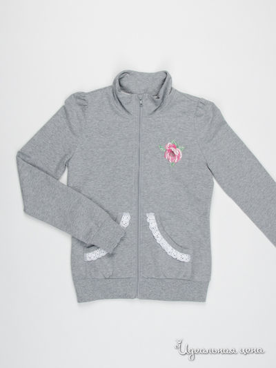 Толстовка Monnalisa, цвет серый