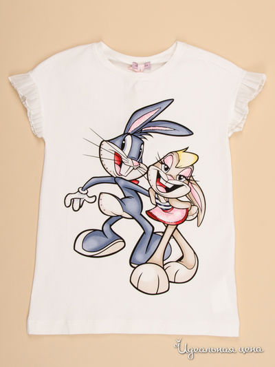 Футболка Monnalisa, цвет белый