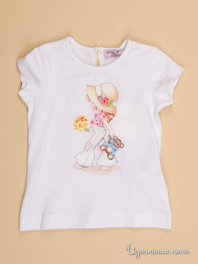 Футболка Monnalisa, цвет белый