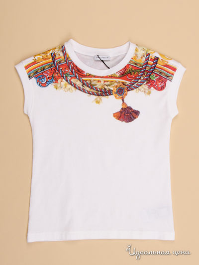 Футболка Dolce & Gabbana Kids, цвет белый