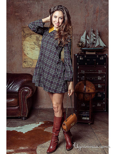 Платье Elena Fedel, цвет мультиколор