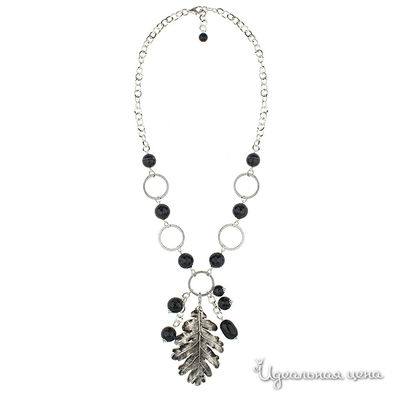 Колье Ester Bijoux, цвет черный, серебряный