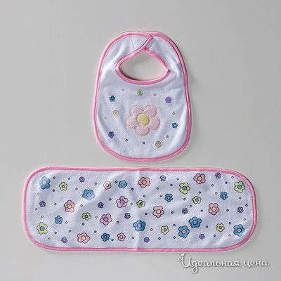 Слюнявчик Liliput, цвет цвет розовый