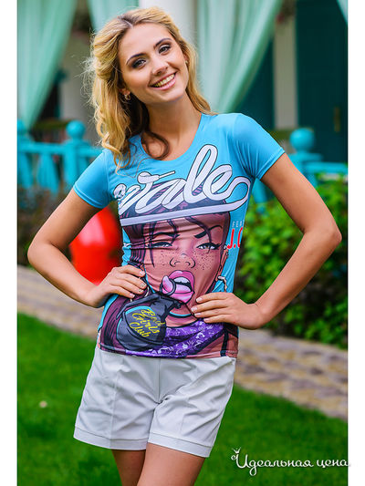 Футболка SK-House, цвет голубой