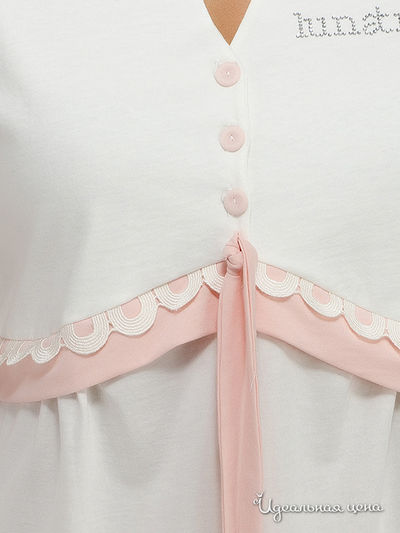 Пижама Lunatica, цвет экрю,  розовый