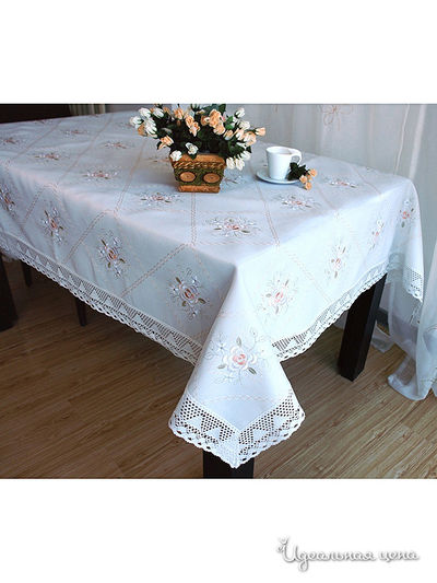 Скатерть, 160х220 см Valtery, цвет белый