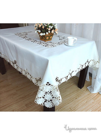 Скатерть, 160х220 см Valtery, цвет белый