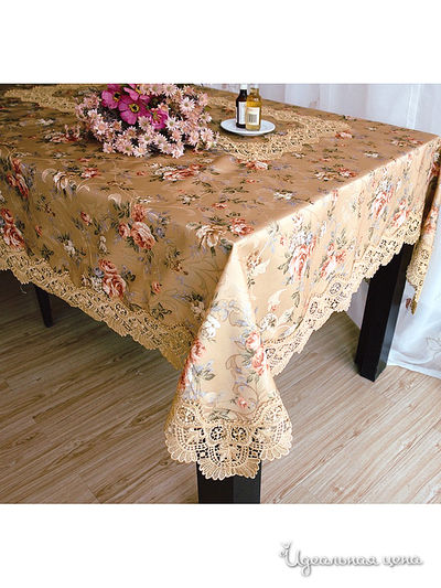 Скатерть, 160 см Valtery, цвет бежевый