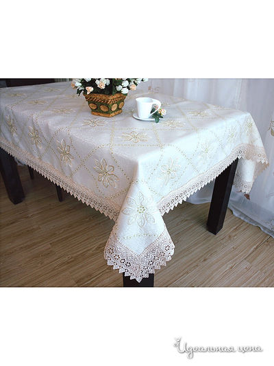 Скатерть, 160х220 см Valtery, цвет белый