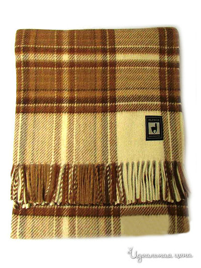 Плед, 170х210 см Valtery, цвет коричневый, бежевый