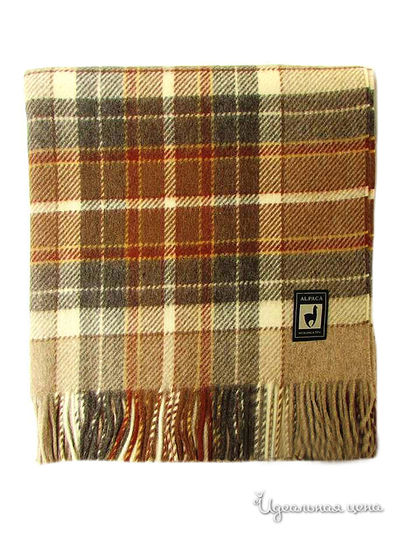 Плед, 150х200 см Valtery, цвет коричневый, бежевый