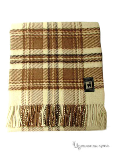 Плед, 150х200 см Valtery, цвет коричневый, бежевый